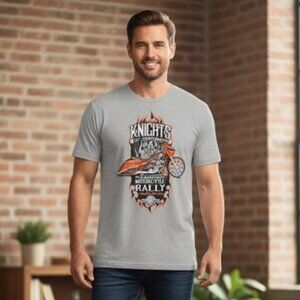Harley Davidson T Shirt Knights Of Solomon Memorial Motorcycle Rally Mens XL